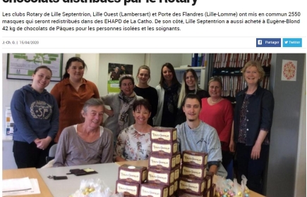 Article de presse covid rc lille septentrion